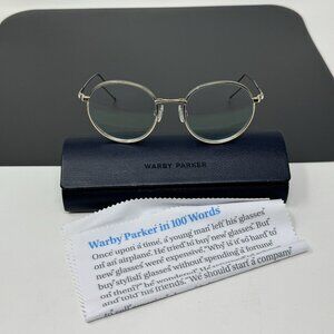 warby parker garrison m 1709 Polished Gold Ivy Round Eyeglasses Frames 50-19 140